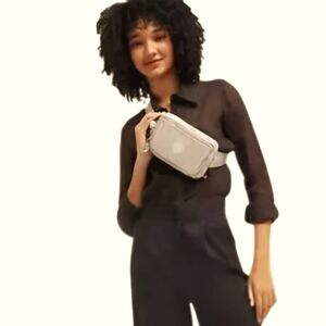 Kipling Travel Convertible Crossbody Strap and Waist Pack Belt Metallic …